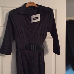 Evergreen cotton dress 3/4 sleeve